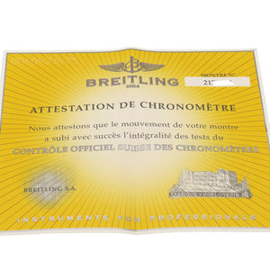 美品 ブライトリング クロノコックピット ダイヤベゼル A13358 自動巻き 腕時計 SS/ダイヤモンド ホワイトシェル 0227【中古】BREITLING メンズ