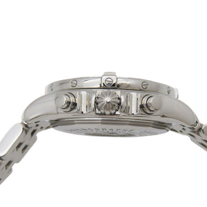 美品 ブライトリング クロノコックピット ダイヤベゼル A13358 自動巻き 腕時計 SS/ダイヤモンド ホワイトシェル 0227【中古】BREITLING メンズ