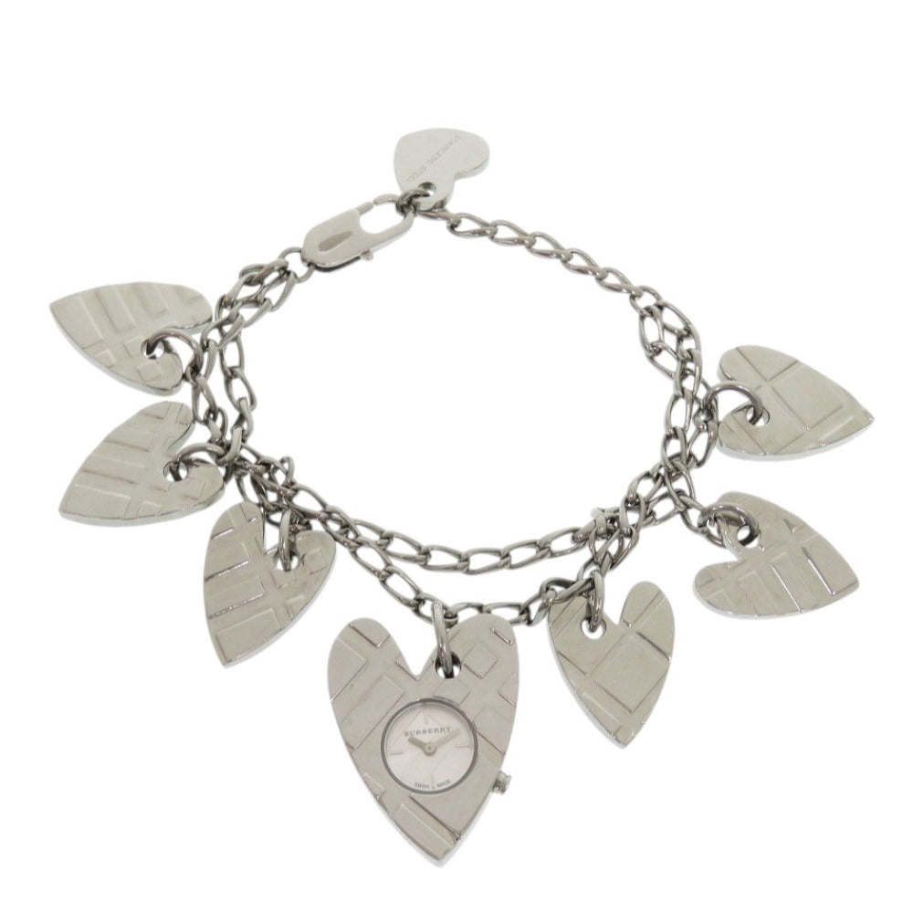 バーバリー ハート ブレスレット SS シルバー クオーツ 腕時計 0230【中古】BURBERRY