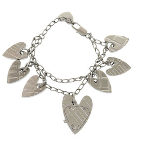 バーバリー ハート ブレスレット SS シルバー クオーツ 腕時計 0230【中古】BURBERRY