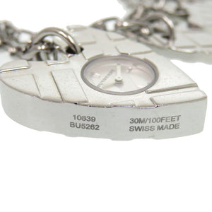バーバリー ハート ブレスレット SS シルバー クオーツ 腕時計 0230【中古】BURBERRY