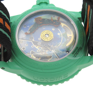 新品同様 ブランパン × スウォッチ スクーバ フィフティファゾムス SO35I100 自動巻き 腕時計 バイオセラミック グリーン 緑 0231【中古】Blancpain×swatch メンズ