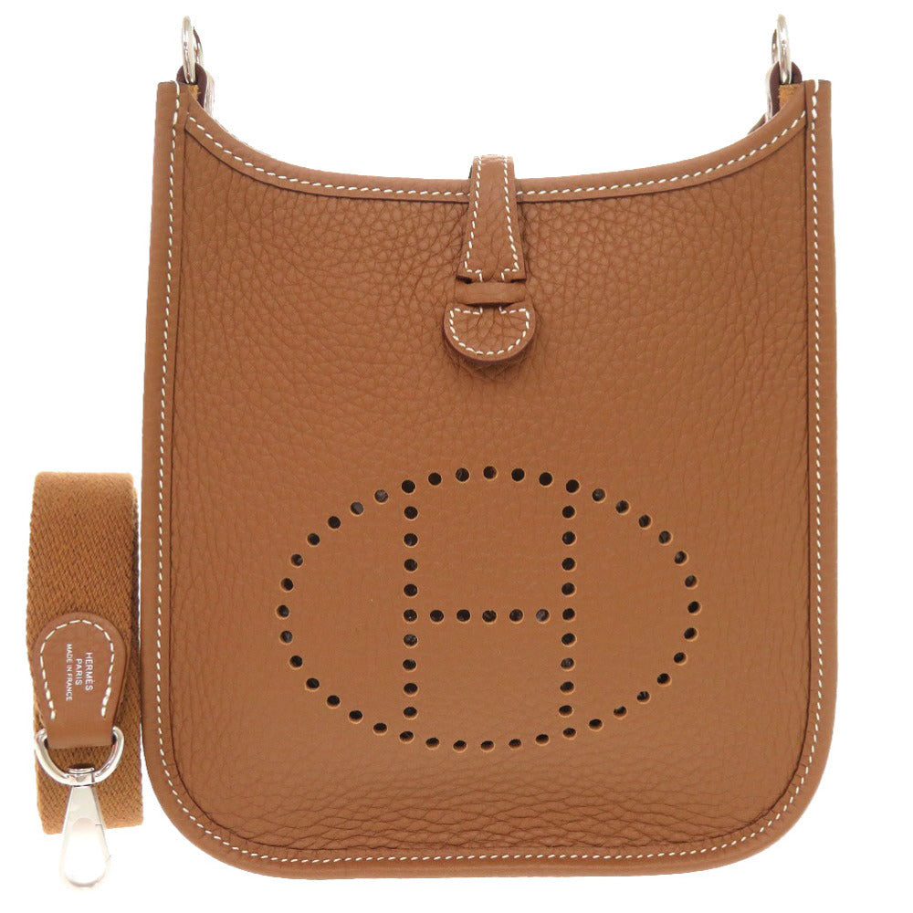 未使用 エルメス エブリンTPM アマゾン トリヨンクレマンス ゴールド シルバー金具 K刻印(2025年製) ショルダーバッグ 茶 0277 【中古】 HERMES