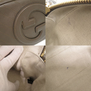 美品 グッチ ブロンディ 742360 レザー ブラウン ショルダーバッグ 0312【中古】GUCCI