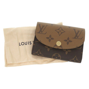 新品同様 ルイ ヴィトン ポルトモネ ロザリ モノグラムキャンバス モノグラムリバース M82333 ICチップ ブラウン コインケース LV 0314【中古】LOUIS VUITTON