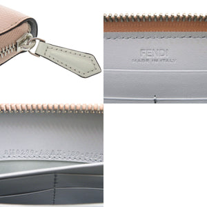 未使用 フェンディ バグズ モンスター 8M0299 レザー ライトピンク 長財布 0335【中古】FENDI