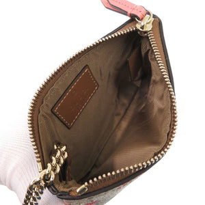 新品同様 グッチ ハートシェイプ キーチェーン 838892 GGスプリーム ベージュ コインケース 0340【中古】GUCCI