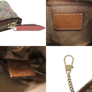 新品同様 グッチ ハートシェイプ キーチェーン 838892 GGスプリーム ベージュ コインケース 0340【中古】GUCCI