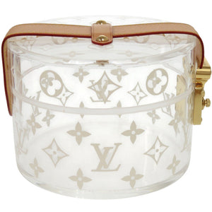 美品 ルイ ヴィトン ボワット スコット モノグラム GI0203 プレキシガラス クリア メイクボックス ジュエリーケース 小物入れ LV 0360【中古】LOUIS VUITTON