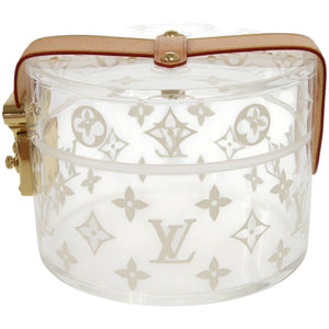 美品 ルイ ヴィトン ボワット スコット モノグラム GI0203 プレキシガラス クリア メイクボックス ジュエリーケース 小物入れ LV 0360【中古】LOUIS VUITTON