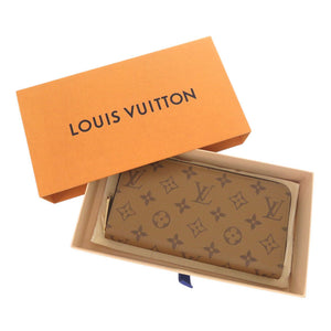 未使用品 ルイ ヴィトン ジッピーウォレット モノグラムリバース M82444 ICチップ ブラウン ラウンドファスナー 長財布 LV 0365【中古】LOUIS VUITTON