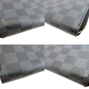 美品 ルイヴィトン ダミエ グラフィット ジッピーウォレット ヴェルティカル N63095 ラウンドファスナー長財布 財布 0374【中古】LOUIS VUITTON