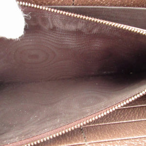 未使用 グッチ ダイアナ バンブー 658634 GGスプリーム レザー ベージュ ブラウン 茶 ラウンドファスナー長財布 財布 0375【中古】GUCCI