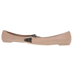 未使用 ルイ ヴィトン ポピライン バレリーナ バレエシューズ フラット パンプス レザー モノグラムキャンバス ピンク LV 0381【中古】LOUIS VUITTON