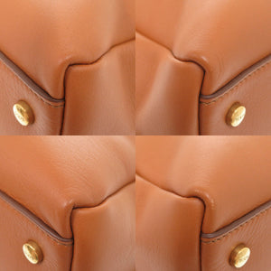 新品同様 トッズ Dスタイリング レザー ブラウン 2WAY ハンドバッグ ショルダーバッグ 茶 0388【中古】TOD’S