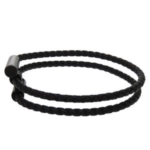 未使用品 エルメス トゥルニ トレッセ ヴォースイフト ソーブラック T4サイズ 黒 ブレスレット 0408【中古】HERMES