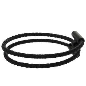 未使用品 エルメス トゥルニ トレッセ ヴォースイフト ソーブラック T4サイズ 黒 ブレスレット 0408【中古】HERMES