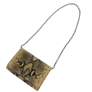 新品同様 ジミーチュウ ヴァレンヌ 型押しレザー ベージュ ショルダーバッグ 0426【中古】JIMMY CHOO