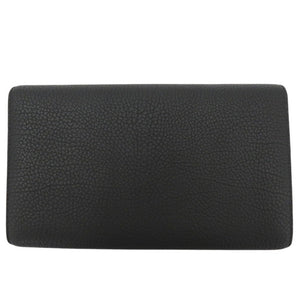 新品同様 デルボー トラベル ウォレット 長財布 大容量 ユニセックス レザー ブラック 0436【中古】DELVAUX