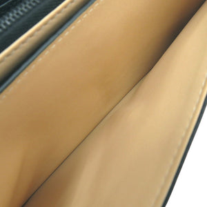 新品同様 デルボー トラベル ウォレット 長財布 大容量 ユニセックス レザー ブラック 0436【中古】DELVAUX