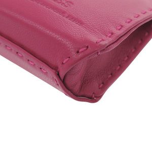 新品同様 エルメス サックオランジュ バッグチャーム ラムスキン ローズメキシコ Y刻印(2020年製) ピンク キーホルダー 0459【中古】HERMES