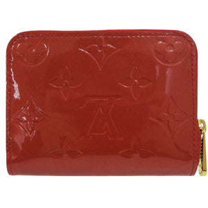 未使用 ルイ ヴィトン ジッピー コインパース M93608 モノグラムヴェルニ レッド コインケース 財布 赤LV 0460【中古】LOUIS VUITTON