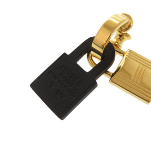 美品 エルメス オーケリー カデナ ヴォースイフト ブラック ゴールド金具 Y刻印(2020年製) ピアス アクセサリー 黒 0462 【中古】 HERMES