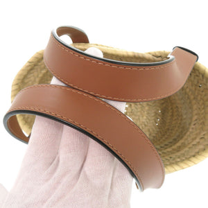 新品同様 ロエベ バスケットバッグ スタジオジブリコラボ まっくろくろすけ A223S93X09 ラフィア レザー ナチュラル かごバッグ 0464【中古】LOEWE