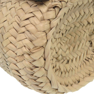 新品同様 ロエベ バスケットバッグ スタジオジブリコラボ まっくろくろすけ A223S93X09 ラフィア レザー ナチュラル かごバッグ 0464【中古】LOEWE