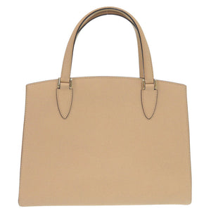 美品 ヴァレクストラ 2WAY トリエンナーレ ミディアム レザー ピンクベージュ ハンドバッグ 0473【中古】Valextra