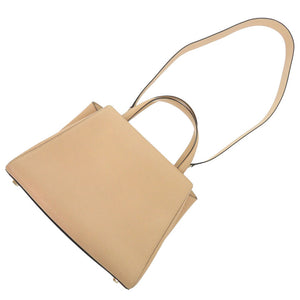 美品 ヴァレクストラ 2WAY トリエンナーレ ミディアム レザー ピンクベージュ ハンドバッグ 0473【中古】Valextra