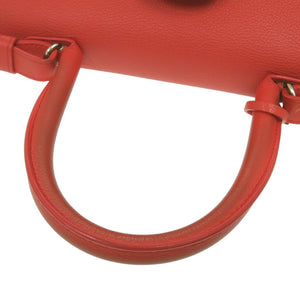 デルボー ブリヨン MM SS0483AAU024MDO レザー オレンジ 2way ハンドバッグ 0474【中古】DELVAUX