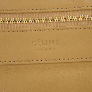 美品 セリーヌ ホリゾンタルカバ レザー ベージュ トートバッグ 0475【中古】CELINE