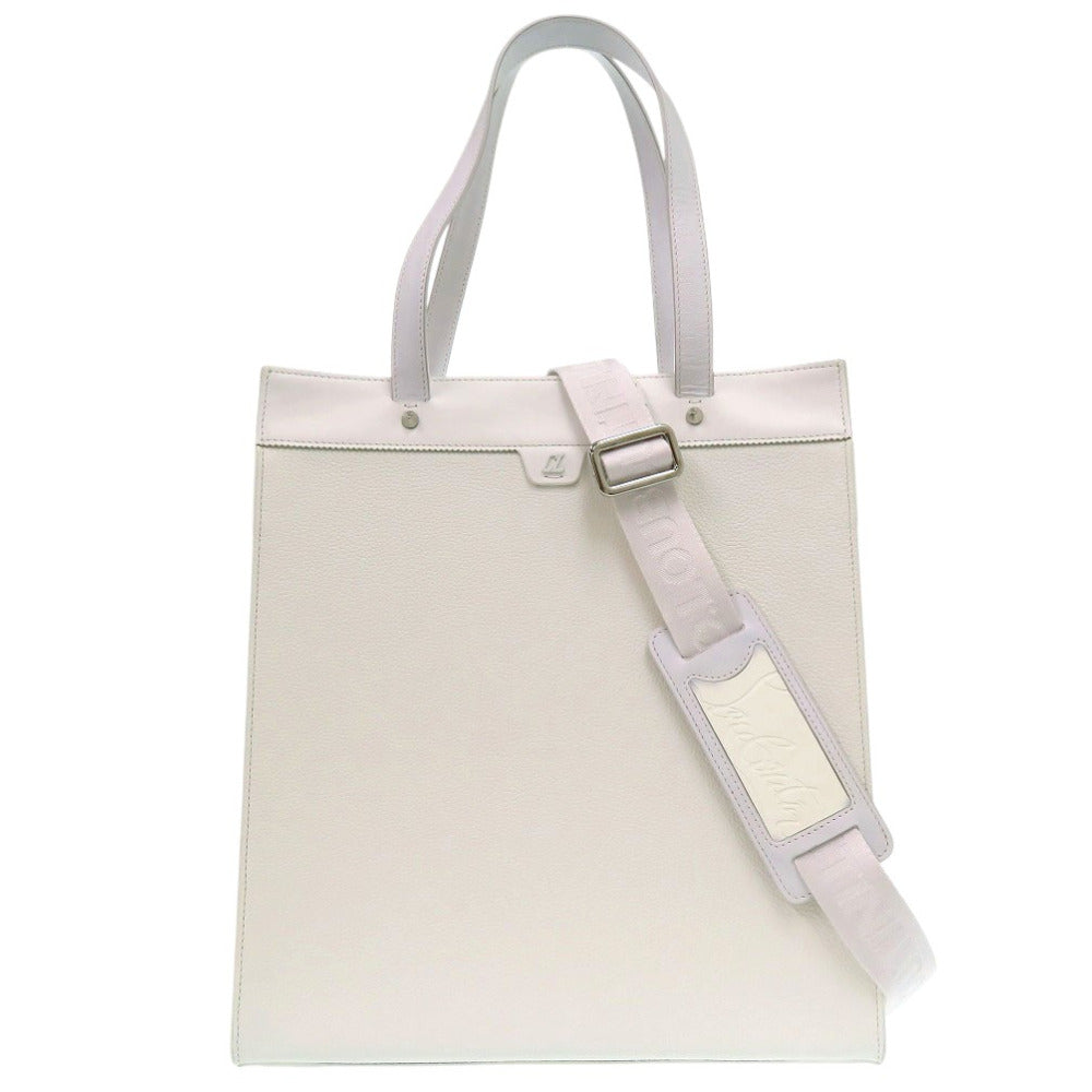 美品 クリスチャンルブタン RUISTOTE 2way トートバッグ CLロゴ RUISTOTE 1225141 カーフ BIANCO 0478【中古】Christian Louboutin