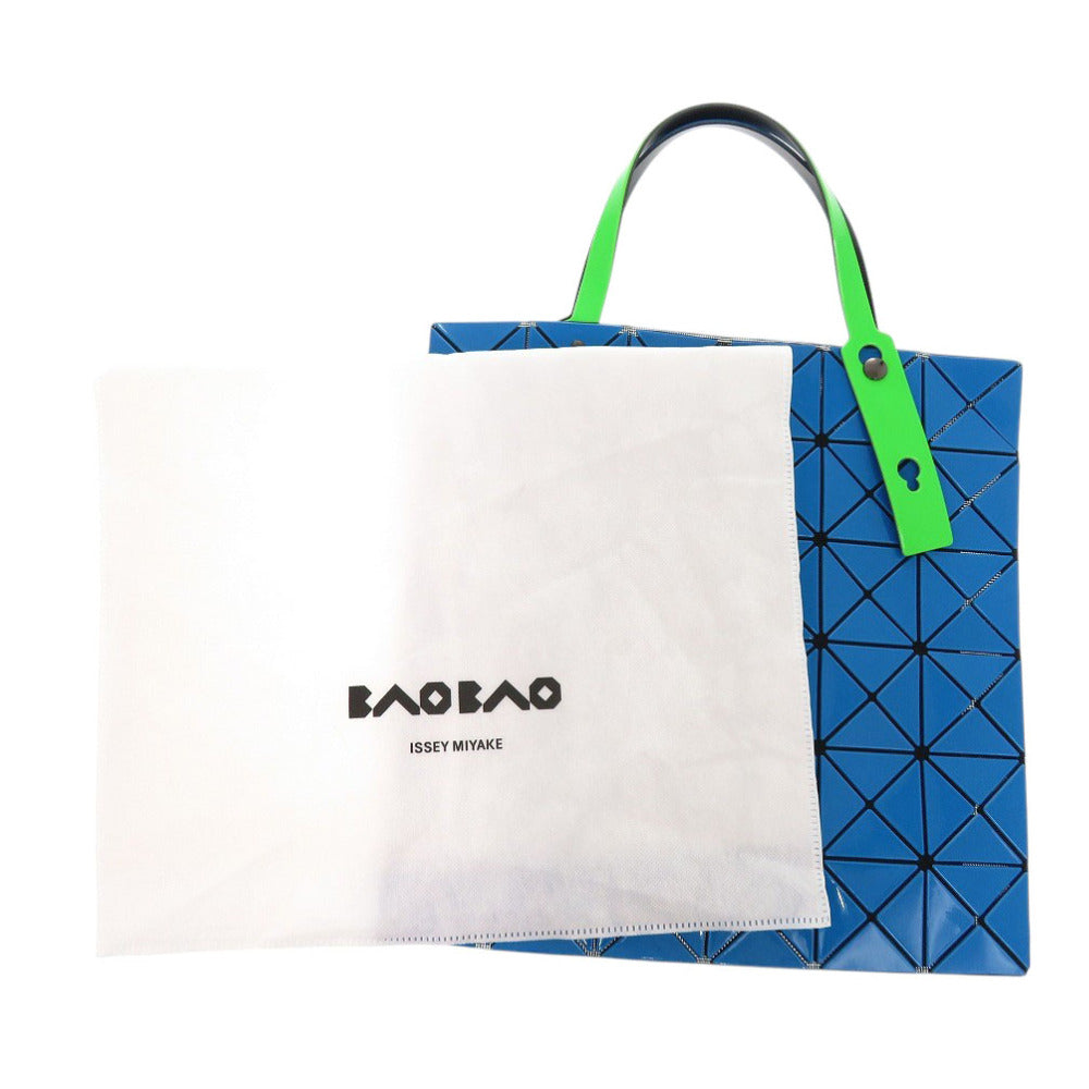 新品同様 イッセイミヤケ BAOBAO バオバオ BB93-AG613 PVC ポリエステル ブルー グリーン トートバッグ 青 緑 0482【中古】ISSEY MIYAKE