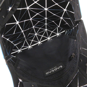 新品同様 イッセイミヤケ BAOBAO バオバオ BB93-AG613 PVC ポリエステル ブルー グリーン トートバッグ 青 緑 0482【中古】ISSEY MIYAKE