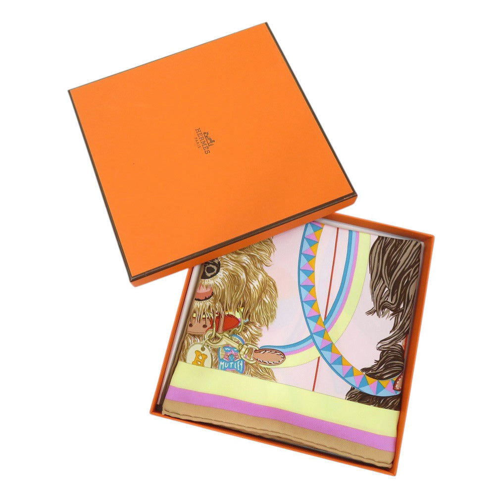 新品同様 エルメス カレ70 ジュール ドゥ キャスティング シルク マルチカラー スカーフ 0483【中古】HERMES