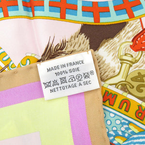 新品同様 エルメス カレ70 ジュール ドゥ キャスティング シルク マルチカラー スカーフ 0483【中古】HERMES