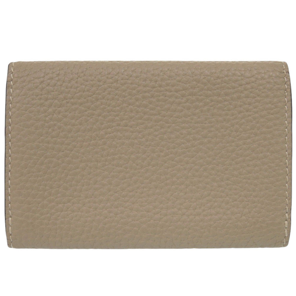 未使用 ボナベンチュラ 名刺入れ レザー ベージュ カードケース 0485【中古】BONAVENTURA