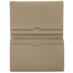 未使用 ボナベンチュラ 名刺入れ レザー ベージュ カードケース 0485【中古】BONAVENTURA