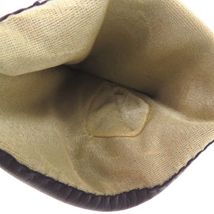 美品 エルメス H金具 手袋 グローブ ゴートレザー パープル 0488【中古】HERMES