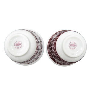 未使用品 エルメス Hデコ ルージュ スモールカップ 食器 ポーセリン ホワイト 0493【中古】HERMES