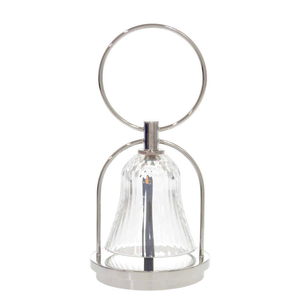 未使用 SAINT LOUIS リュシオル アポロ ランタンモチーフ 101735 エルメス ランプ クリスタルガラス シルバー 0495【中古】サンルイ