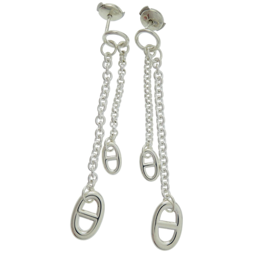 新品同様 エルメス ニュー ファランドール シルバー925 ピアス 0501【中古】HERMES