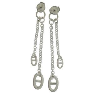 新品同様 エルメス ニュー ファランドール シルバー925 ピアス 0501【中古】HERMES