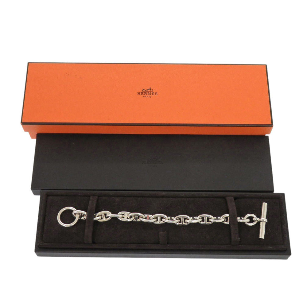 美品 エルメス シェーヌダンクル MM 15コマ シルバー925 ブレスレット 0502【中古】HERMES