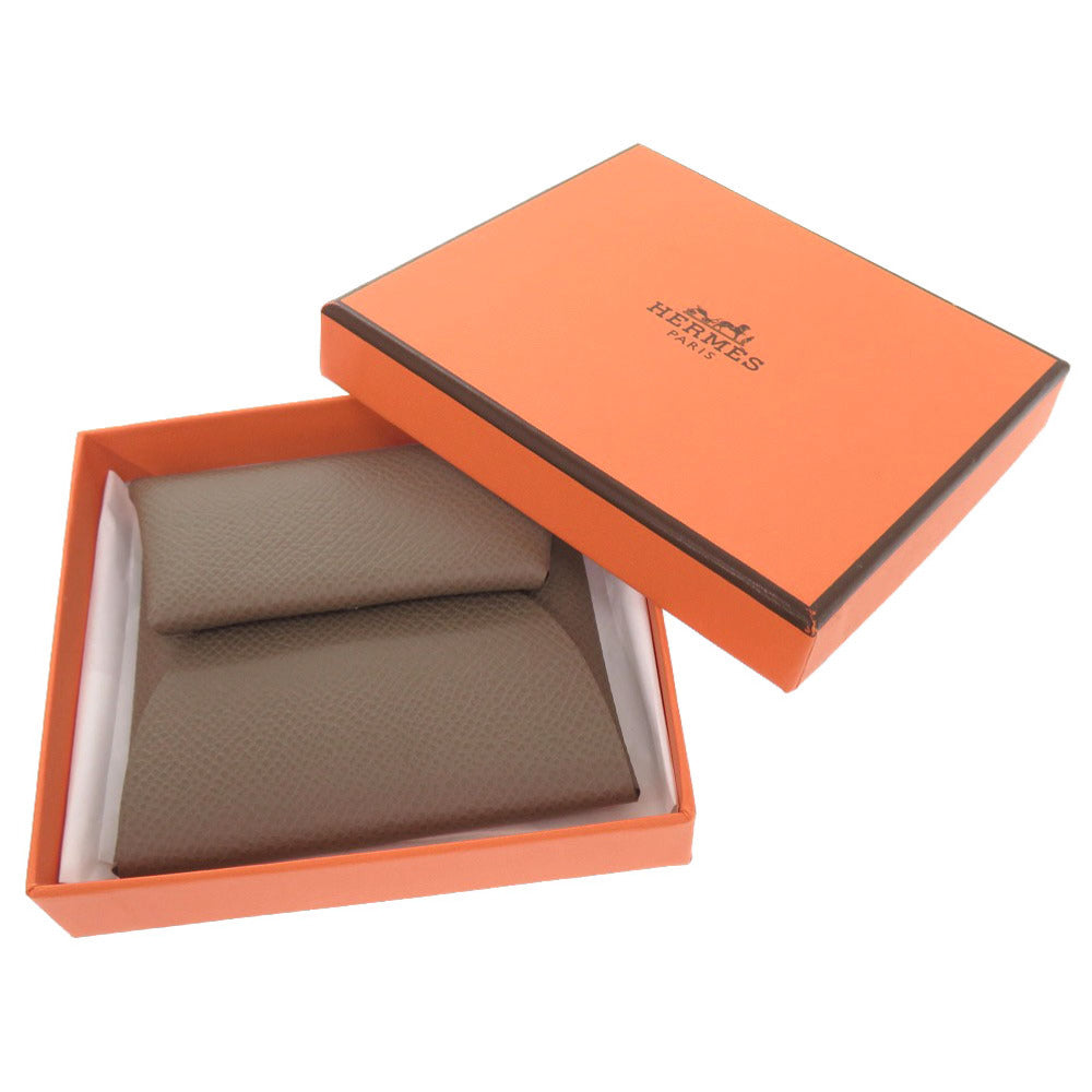 未使用 エルメス バスティア ヴォーエプソン エトゥープ W刻印(2024年製) コインケース 財布 0506 【中古】 HERMES エトープ