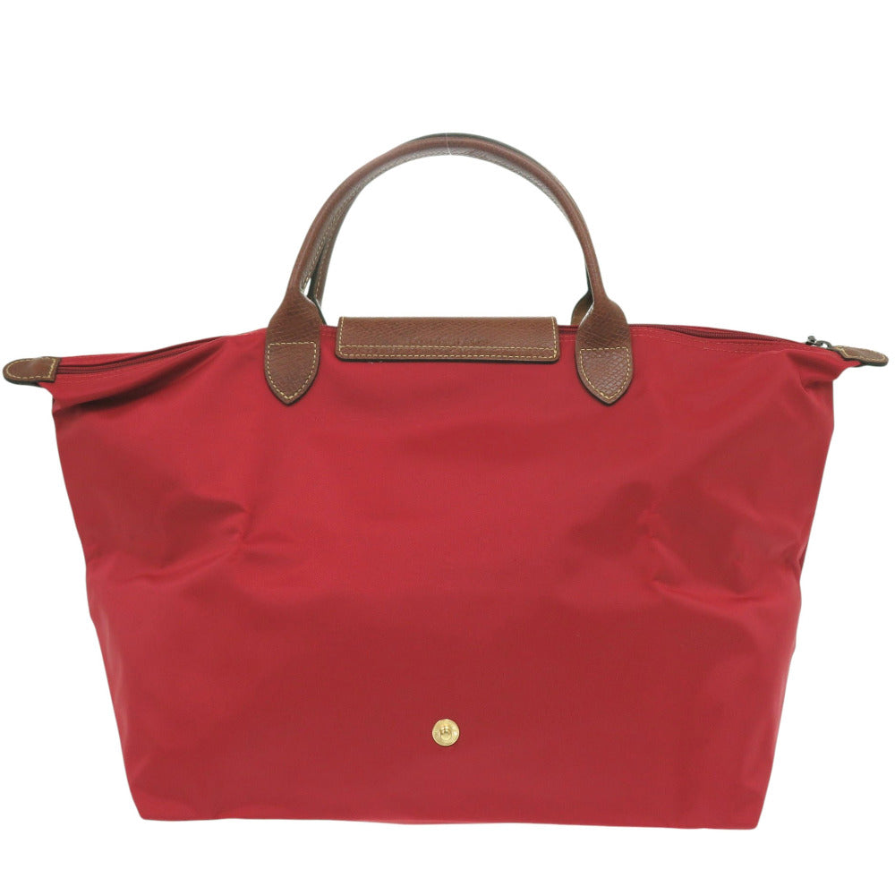 新品同様 ロンシャン ル プリアージュ 1623089545 ナイロン レザー レッド ハンドバッグ 赤 0533【中古】Longchamp