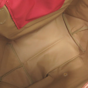 新品同様 ロンシャン ル プリアージュ 1623089545 ナイロン レザー レッド ハンドバッグ 赤 0533【中古】Longchamp
