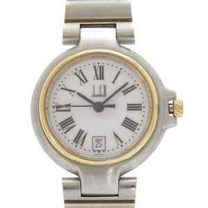 ダンヒル ミレニアム SS ホワイト 白文字盤 ゴールド シルバー クオーツ 腕時計 0551【中古】Dunhill